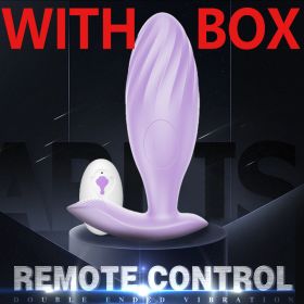 Anal Plug Sex Toys for Woman Wireless Remote Control Vibrating Eggs Dildo Clitoris Stimulator G- Spot Vibrators for Women - Purple-with box