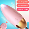 Mini Bullet Vibrator 10Speed Vibrating Eggs Female Vaginal Tight Exercise Smart Love Ball of Jump eggs Clitoris Stimulator - Blue