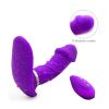 Smart Heating Wearable Vibrator Butterfly Clitoral Vibrator Double Vibrator Silicone Vibrator Adult Sex Toys Sex Stimulator  - purple