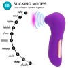 Clit Sucker Vibrator Blowjob Tongue Suck Licking G Spot Massage Clitoris Stimulator Nipple Sucking Erotic Sex Toys For Women Sex - Purple