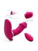 Smart Heating Wearable Vibrator Butterfly Clitoral Vibrator Double Vibrator Silicone Vibrator Adult Sex Toys Sex Stimulator  - Rose