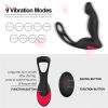 10 Speeds and Patterns Electric Massager for Man,Waterproof Rechargeable Prostrate Prostata Stimulator Toy,Whisper Quiet - black