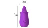 Powerful 10 Speeds Clit Licking Massager Tongue G spot Vibrator Sex Toy - Purple