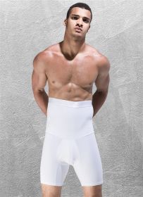 High Waist ShaperMen Push Up Shaper For Gentlemen (Option: White-M)